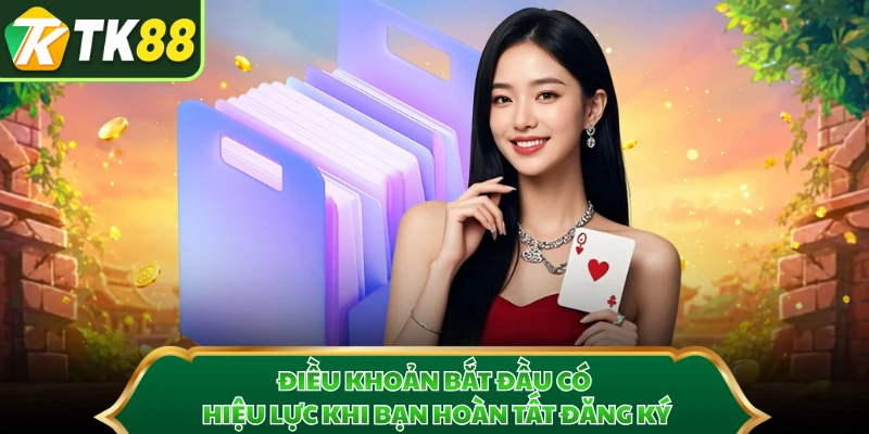 Điều khoản bắt đầu có hiệu lực khi bạn hoàn tất đăng ký