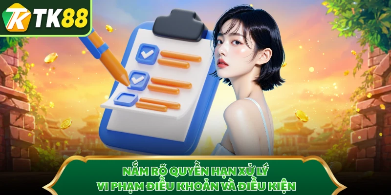 Nắm rõ quyền hạn xử lý vi phạm điều khoản và điều kiện